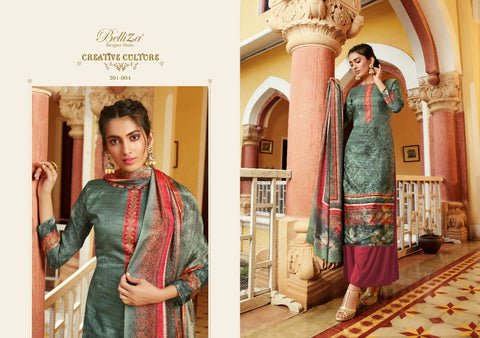 Belliza Designer Studio Presents Navya Kollam Silk Printed Fancy Designer Kameez