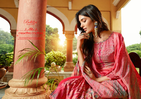 Belliza Designer Studio Presents Navya Kollam Silk Printed Fancy Designer Kameez