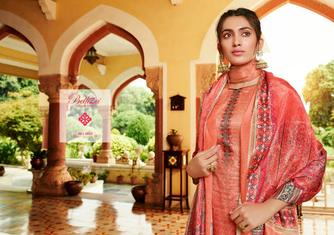 Belliza Designer Studio Presents Navya Kollam Silk Printed Fancy Designer Kameez