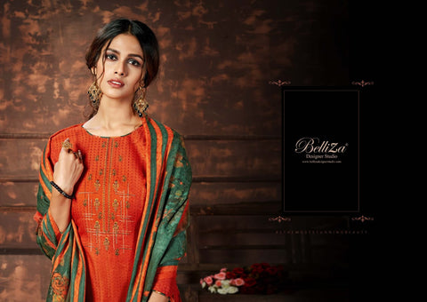 Belliza Designer Studio Presents Nizam e Patiyala Pashmina Printed Kasmiri Salwar Kameez