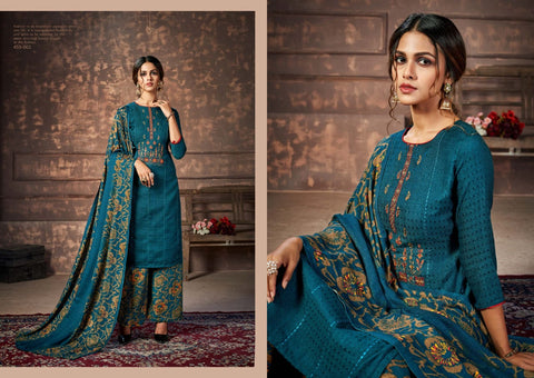 Belliza Designer Studio Presents Nizam e Patiyala Pashmina Printed Kasmiri Salwar Kameez