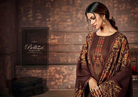 Belliza Designer Studio Presents Nizam e Patiyala Pashmina Printed Kasmiri Salwar Kameez