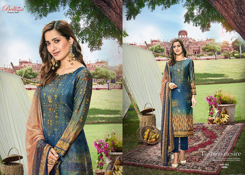 Belliza Designer Studio Presents Raas Upada Silk Printed Fancy Designer Salwar Suits