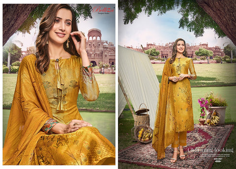 Belliza Designer Studio Presents Raas Upada Silk Printed Fancy Designer Salwar Suits