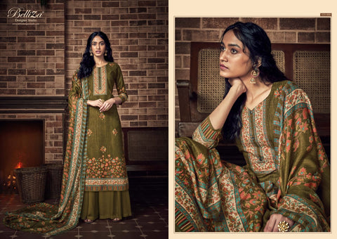 Belliza Designer Studio Presents Ruhani Pure Pashmina Printed Fancy Designer Salwar Kameez