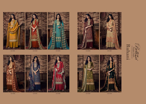 Belliza Designer Studio Presents Ruhani Pure Pashmina Printed Fancy Designer Salwar Kameez