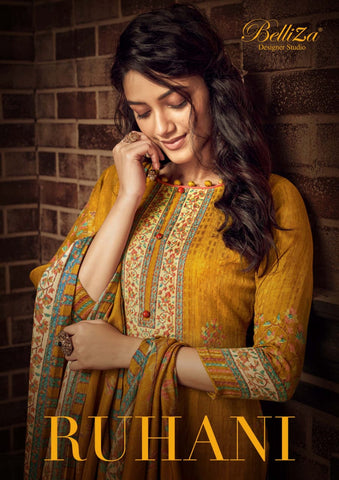 Belliza Designer Studio Presents Ruhani Pure Pashmina Printed Fancy Designer Salwar Kameez