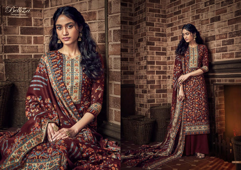 Belliza Designer Studio Presents Ruhani Pure Pashmina Printed Fancy Designer Salwar Kameez