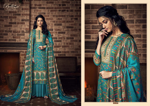 Belliza Designer Studio Presents Ruhani Pure Pashmina Printed Fancy Designer Salwar Kameez