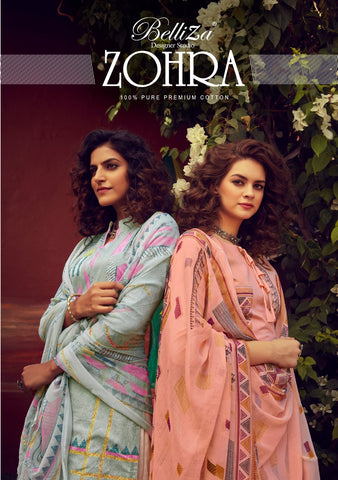 BELLIZA DESIGNER STUDIO ZOHRA PURE COTTON PREMIUM SUIT COLLECTION