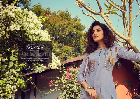BELLIZA DESIGNER STUDIO ZOHRA PURE COTTON PREMIUM SUIT COLLECTION