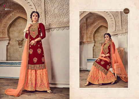 EBA LIFESTYLE BITCOINS BLOOMING GEORGETTE EMBROIDERED DRESS MATERIAL