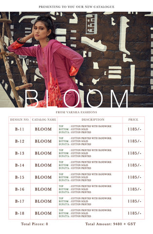 VARSHA INTRODUCES BLOOM PRINTED CASUALWEAR COTTON DRESS MATERIAL