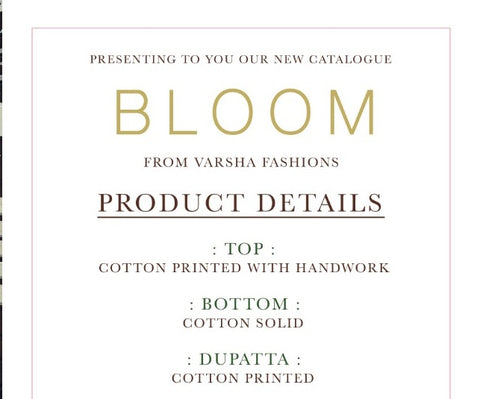 VARSHA INTRODUCES BLOOM PRINTED CASUALWEAR COTTON DRESS MATERIAL