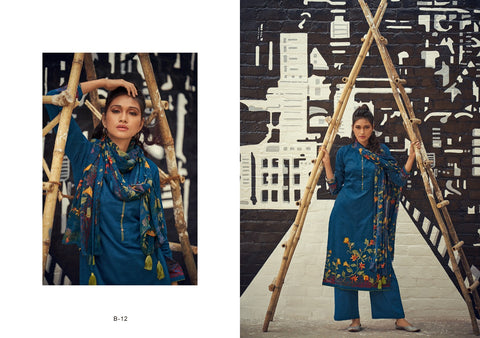 VARSHA INTRODUCES BLOOM PRINTED CASUALWEAR COTTON DRESS MATERIAL