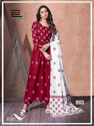 Blue Hills Presents Capture Vol 1 Heavy Rayon Stylish Designer Kurtis Collection