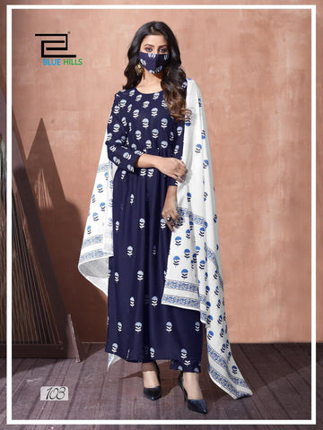 Blue Hills Presents Capture Vol 1 Heavy Rayon Stylish Designer Kurtis Collection