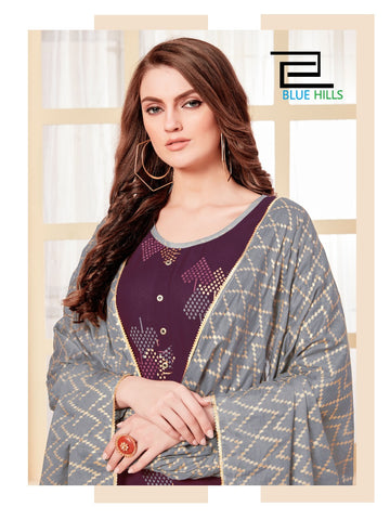 Blue Hills Launched Zoya Rayon Embroidery Work Fancy Designer Kurtis Collection