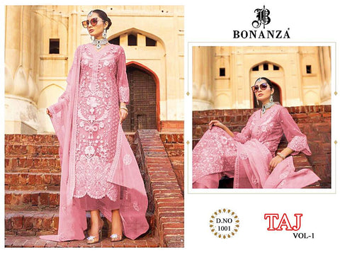 Bonanza Presents Taj Vol 1 Fox Georgette Pakistani Salwar Suits