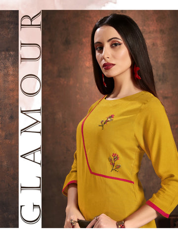 Banwery Fashion Launched Handwork Rayon Fancy Designer Kurtis Collection