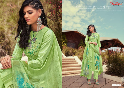Belliza Designer Studio Mahira Cotton Digital Embroidery Printed Salwar Suits