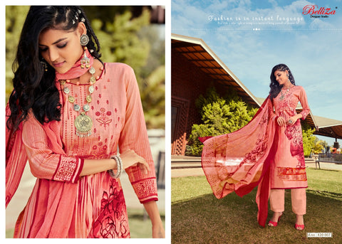 Belliza Designer Studio Mahira Cotton Digital Embroidery Printed Salwar Suits