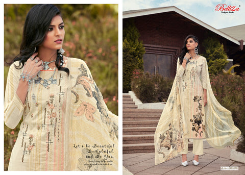 Belliza Designer Studio Mahira Cotton Digital Embroidery Printed Salwar Suits