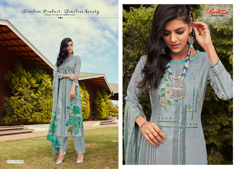 Belliza Designer Studio Mahira Cotton Digital Embroidery Printed Salwar Suits
