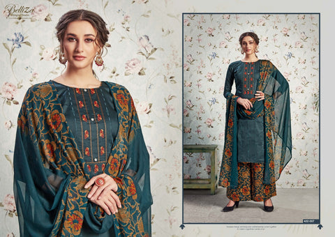 Belliza Designer Studio Nazar E Patiyala Jam Cotton Kashmiri Work Salwar Kameez