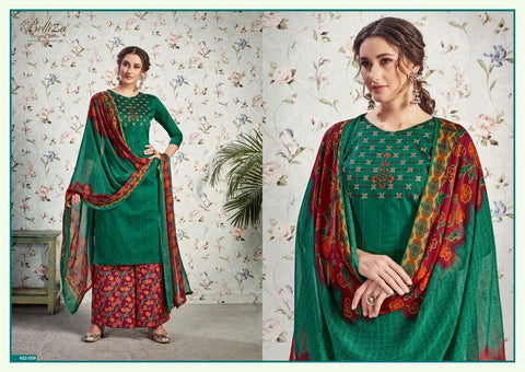 Belliza Designer Studio Nazar E Patiyala Jam Cotton Kashmiri Work Salwar Kameez