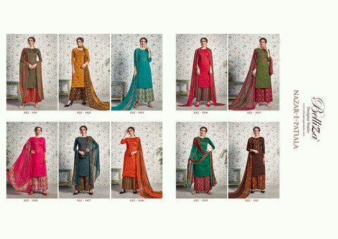 Belliza Designer Studio Nazar E Patiyala Jam Cotton Kashmiri Work Salwar Kameez
