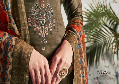 Belliza Designer Studio Nazar E Patiyala Jam Cotton Kashmiri Work Salwar Kameez