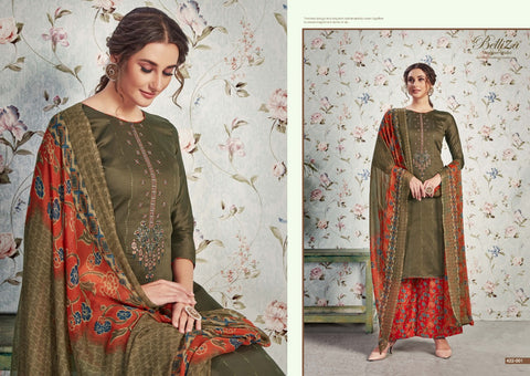 Belliza Designer Studio Nazar E Patiyala Jam Cotton Kashmiri Work Salwar Kameez