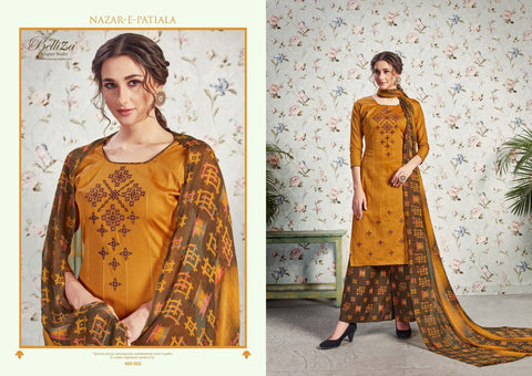 Belliza Designer Studio Nazar E Patiyala Jam Cotton Kashmiri Work Salwar Kameez
