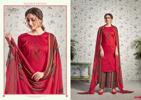 Belliza Designer Studio Nazar E Patiyala Jam Cotton Kashmiri Work Salwar Kameez