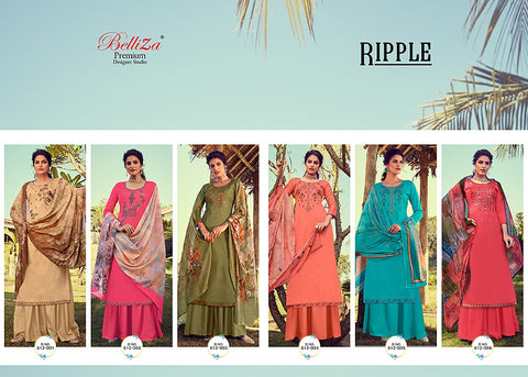 Belliza Designer Studio Ripple Jam Cotton Attractive Stylish Suits Collection