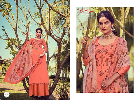 Belliza Designer Studio Ripple Jam Cotton Attractive Stylish Suits Collection