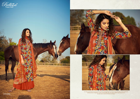 Belliza Designer Studio Tisha Rayon Digital Embroidery Printed Salwar Suits