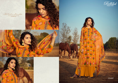 Belliza Designer Studio Tisha Rayon Digital Embroidery Printed Salwar Suits