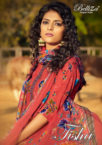 Belliza Designer Studio Tisha Rayon Digital Embroidery Printed Salwar Suits