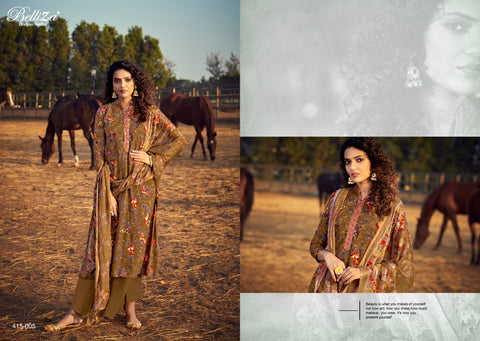 Belliza Designer Studio Tisha Rayon Digital Embroidery Printed Salwar Suits
