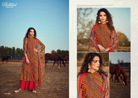 Belliza Designer Studio Tisha Rayon Digital Embroidery Printed Salwar Suits