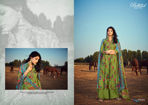Belliza Designer Studio Tisha Rayon Digital Embroidery Printed Salwar Suits