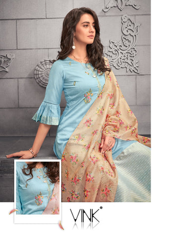Vink Presents Bloom Pure Viscose Fancy Designer Salwar Kameez