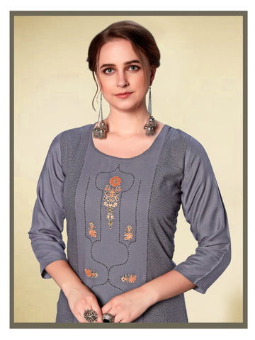 Blue Hills Launched Dreams Vol 8 Rayon Printed Fancy Designer Kurtis With Plazzo