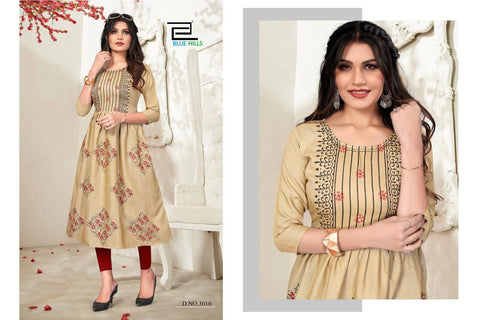 Blue Hills Launched Trend Vol 3 Heavy Rayon Stylish Designer Kurtis Collection