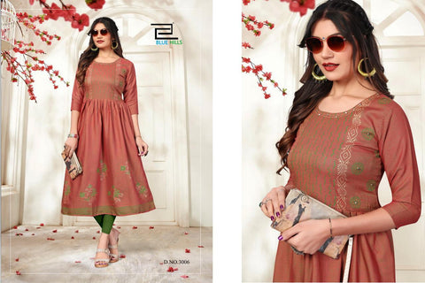 Blue Hills Launched Trend Vol 3 Heavy Rayon Stylish Designer Kurtis Collection