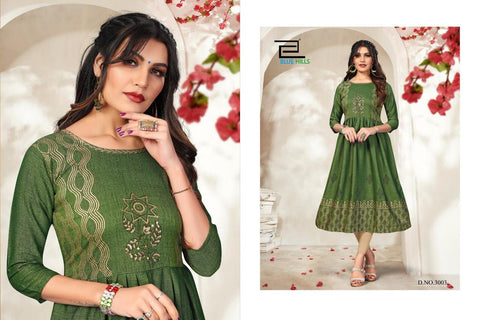 Blue Hills Launched Trend Vol 3 Heavy Rayon Stylish Designer Kurtis Collection