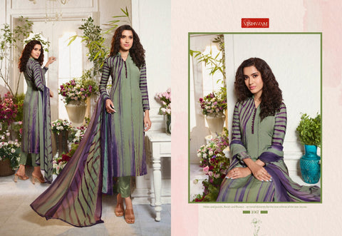 Vishwam Fabric Launched Cafe Lette Vol 7 Crapes Fancy Designer Salwar Suits