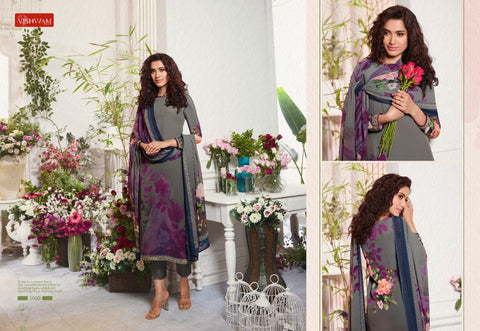 Vishwam Fabric Launched Cafe Lette Vol 7 Crapes Fancy Designer Salwar Suits